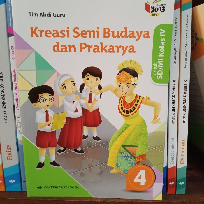 MUST HAVE BUKU KREASI SBK SD KELAS 4 K13 REVISI TERMURAH
