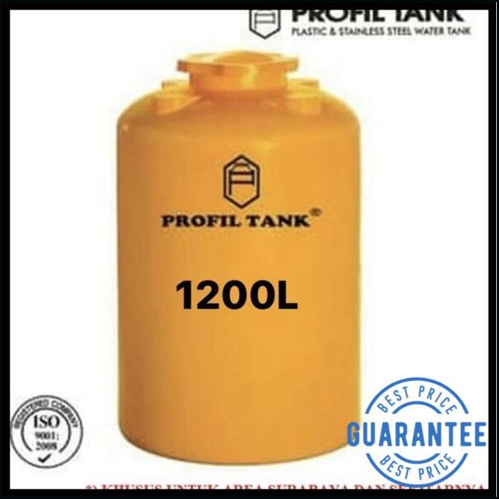 TANGKI AIR TANDON TOREN PROFIL TANK TDA 1200L 1200 LITER KUNING | IDS