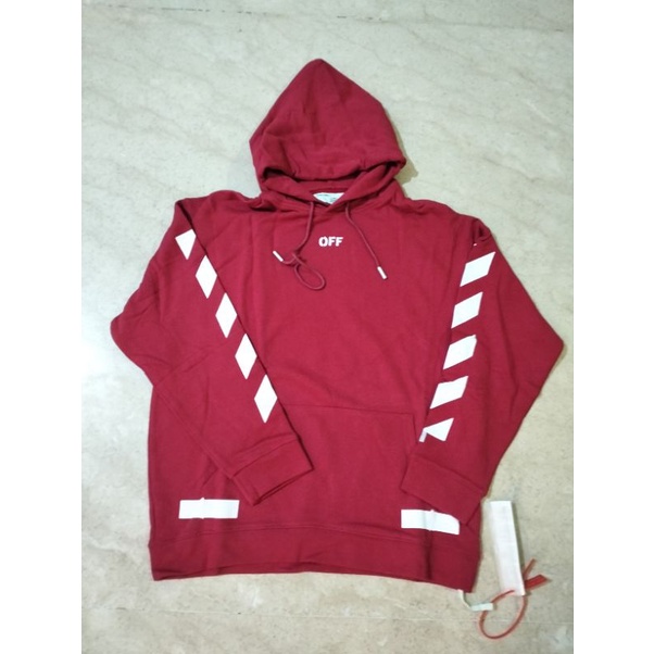 Hoodie OffWhite557 Red M (#Ow1)