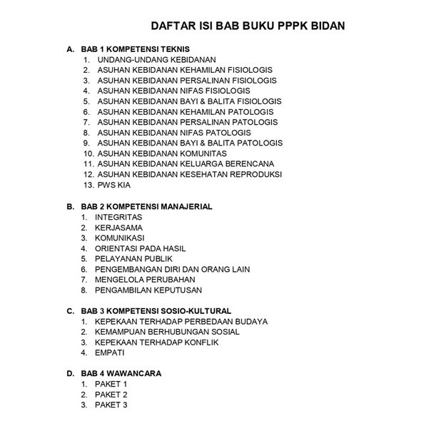 HOT SALE BANK SOAL PPPK BIDAN 2022/2023 TERMURAH