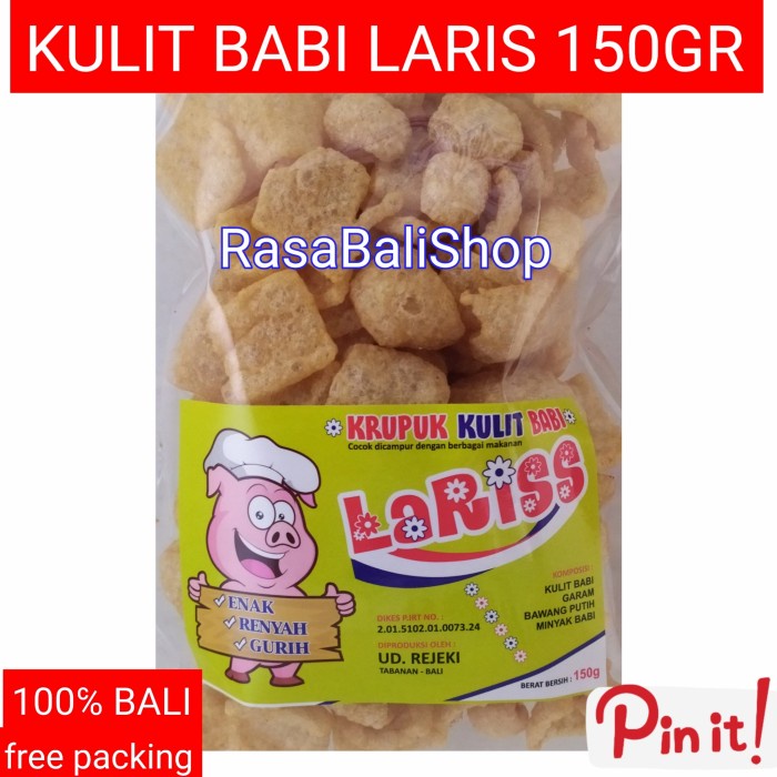 

KRUPUK KULIT LARIS, RAMBAK LARISS, KRUPUK BABI REJEKI, KULIT BABI hen04