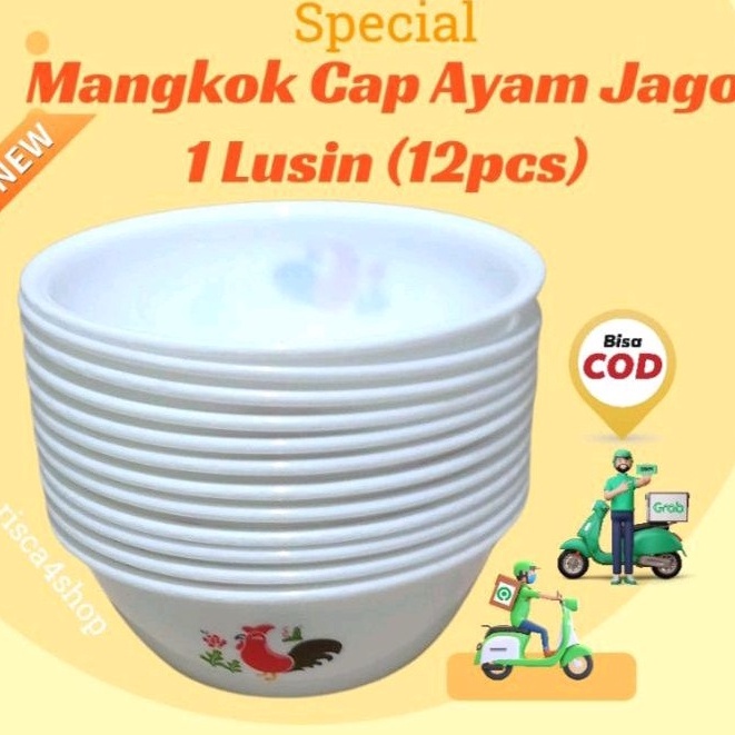 #sale Mangkok Plastik Cap Ayam Jago 1 Lusin Mangko Bakso Mangkok Kuah 59
