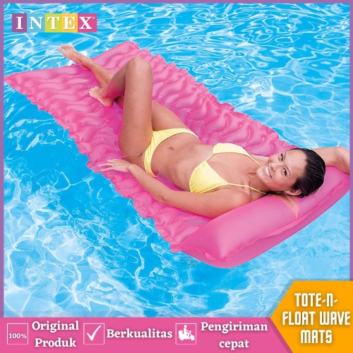 Ban Floaties Pelampung Plampung Kasur Matras Renang Berenang Air Anak Dewasa Intex Tote N Float Wave