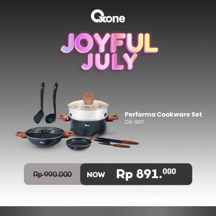 OXONE OX997 PERFORMA COOKWARE SET 10 PCS