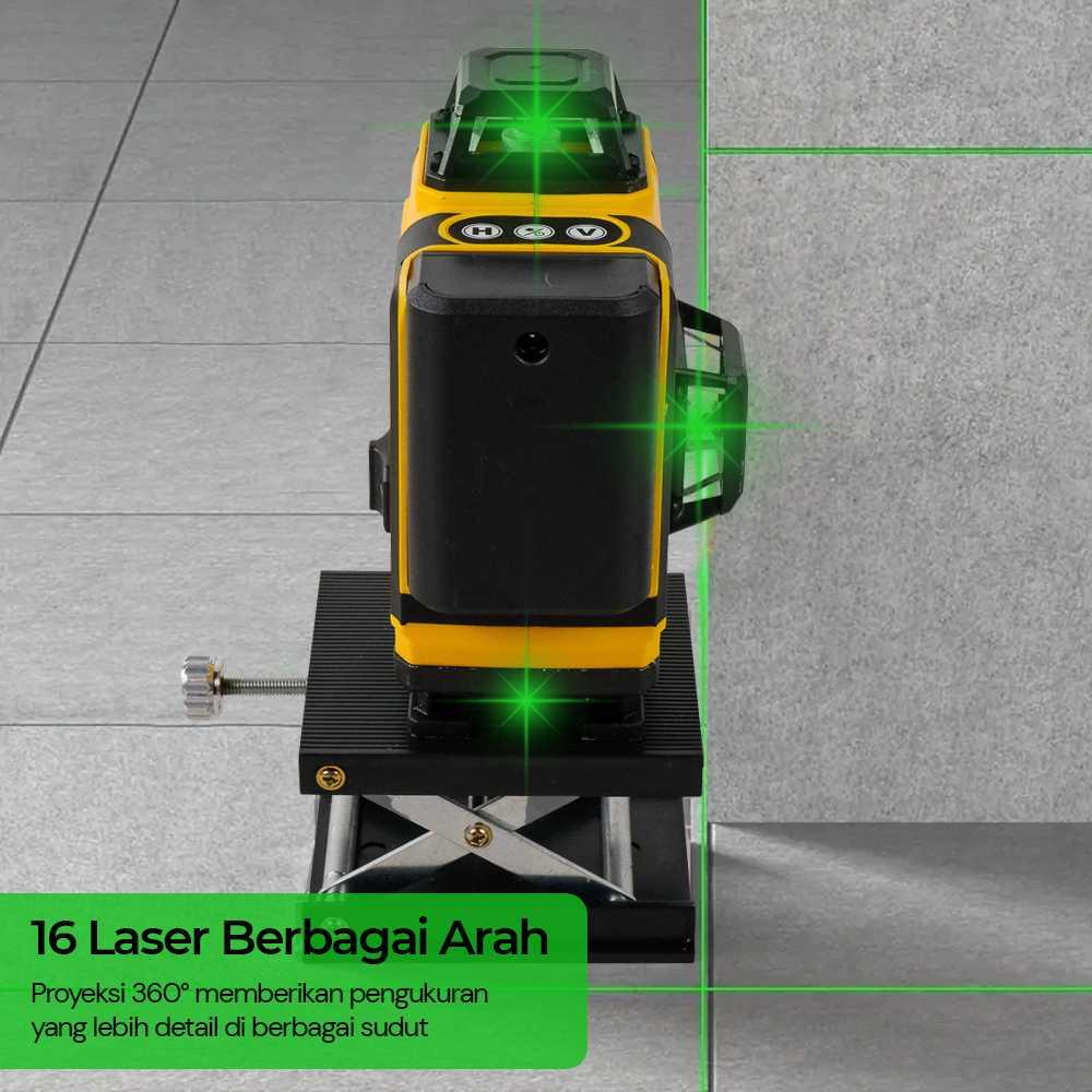 Alat Ukur Laser Pasang Keramik Lantai Dinding Akurat Presisi 16 Garis