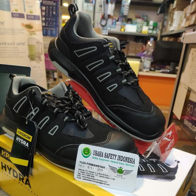 Sepatu Safety Krisbow Hydra Asli Original Murah Berkualitas Pearl.Light