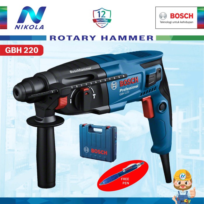 Gbh 2-20 Bosch Rotary Hammer Hammer Drill Bor Bobok Beton Gbh 220