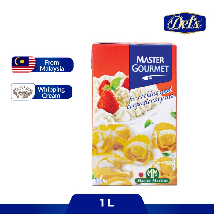

Terlaris Master Krim Masak Serbaguna - Cooking Cream Uht Master Gourmet 1L
