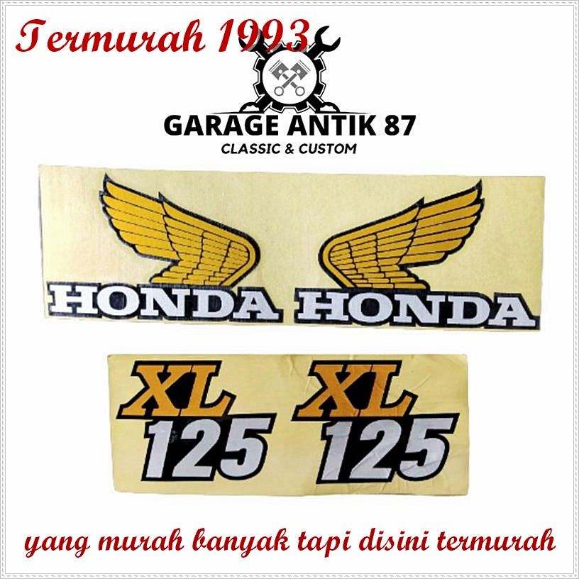 Stiker body decal set honda xl 125 Sparepart Motor Jadul