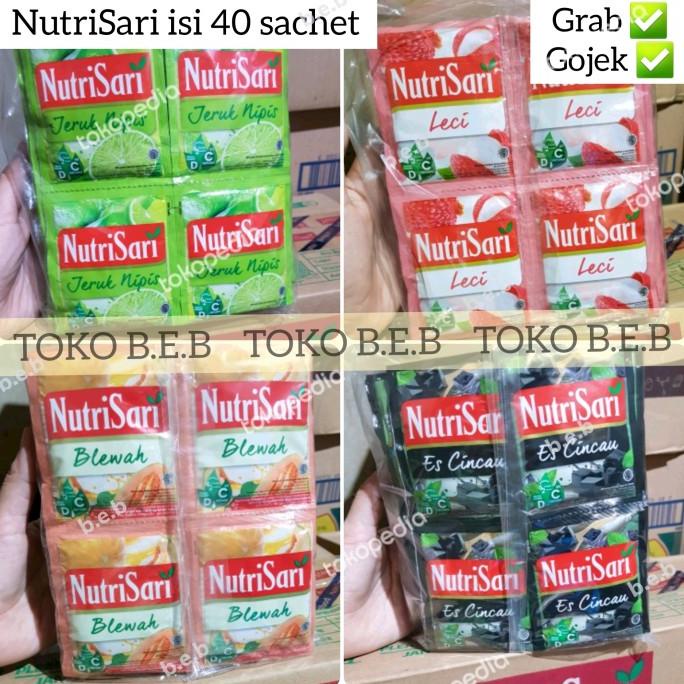 

NUTRISARI SACHET JERUK NIPIS CINCAU BLEWAH LECI isi 40 GROSIR