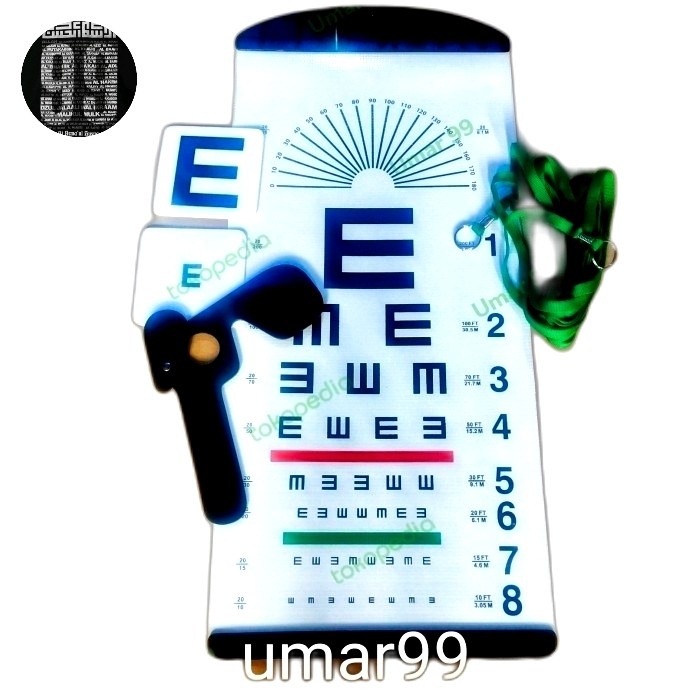 Terlaris Snellen Chart E Tumbling 1Set