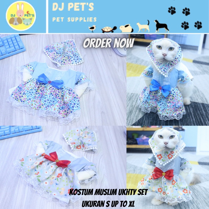 Bestseller Baju Kucing Baju Lebaran Kucing Baju Gamis Hijab Untuk Kucing