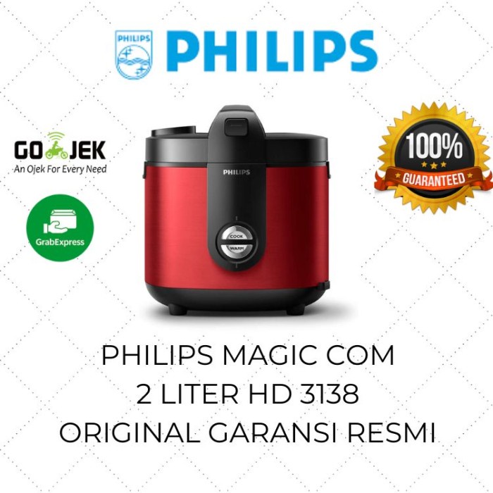 Philips Rice Cooker 2 Liter HD 3138 Mejikom / Rice Cooker Besar Murah