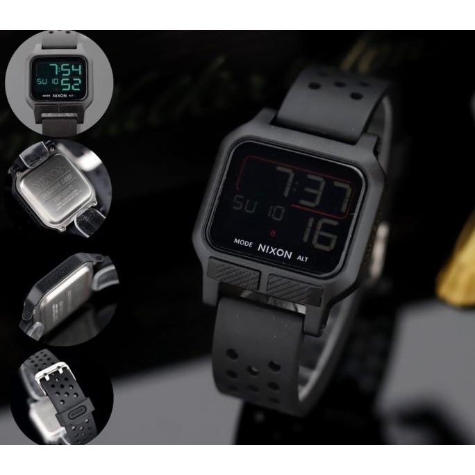 Jam Tangan Digital Pria Nixon Ariel Noah Strap Rubber Sport Super