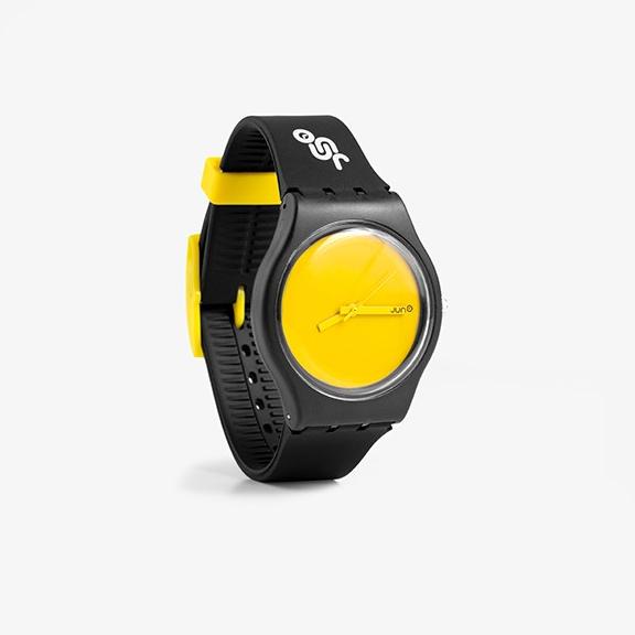 Juno Official - Happy Black Yellow | Jam Tangan | Watch Unisex