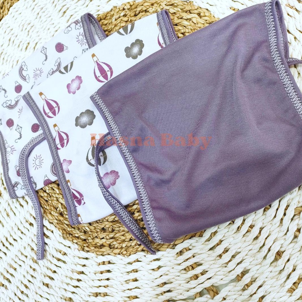 Paket Popok Tali Lusinan Popok Tali Bayi Baru Lahir, Baby Newborn Gift Set Seri Purple Mouve-Juragan Lebak