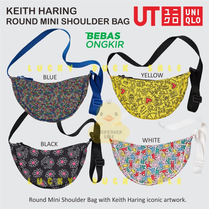 HOT SALE UNIQLO WOMEN ROUND MINI SHOULDER BAG GREY ORIGINAL MURAH TAS WANITA TERBARU