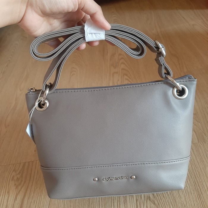DISKON SPESIAL TAS SELEMPANG WANITA SOPHIE MARTIN PARIS CHAMARRA GREY KULIT PROMO TERLARIS