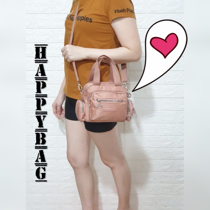 MUST HAVE TAS WANITA IMPORT 2IN1 HANDBAG N SELEMPANG SIZE MINI 5RUANG LC807 TERLARIS