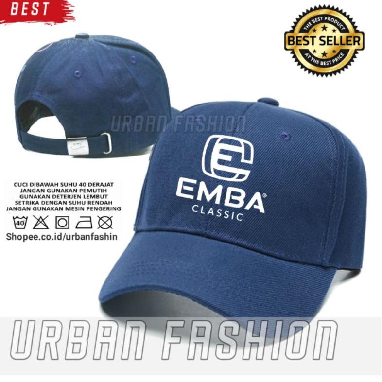 Viral Topi Baseball Emba Classic / Topi Polo Cap Emba Pria Wanita Erp