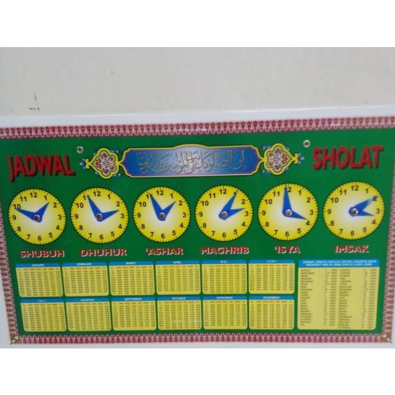 Grosir Teerrmmuuraaahh... Papan Jadwal Sholat Manual Kyx