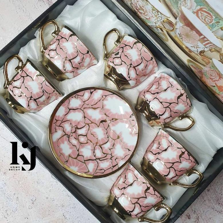Diskon Kj - Tea Set Klasik / Cangkir Set Cangkir Teh Cangkir Set Keramik Cangkir Kopi Cangkir Teh Mo