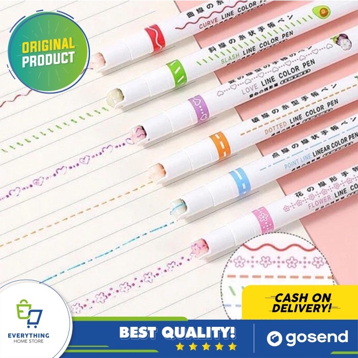 

Bestseller Curve Highlighter Pen Isi 6 Original Ehs