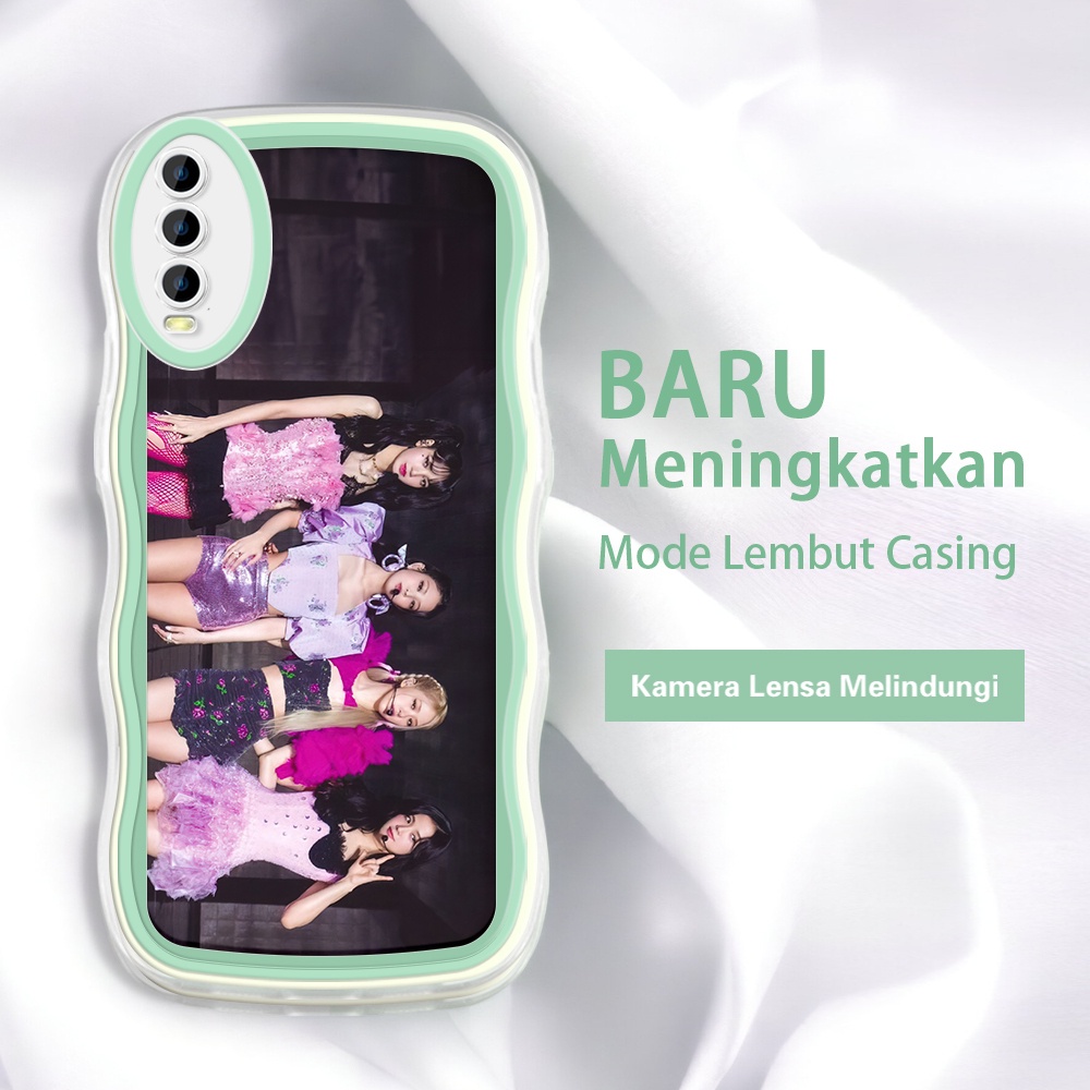 VIVO Y20 Y21 Y17 Y15 Y12 Y20I Y20SG 2022 2021 Fashion Blackpink Cool Kor Kesing case hp murah cassin