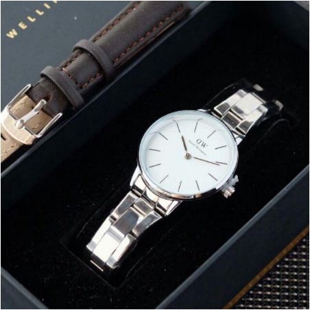 FLASH SALE JAM TANGAN WANITA DW ICONIC ORIGINAL 1 SET PREMIUM FREE BOX + PAPERBAG TERBARU