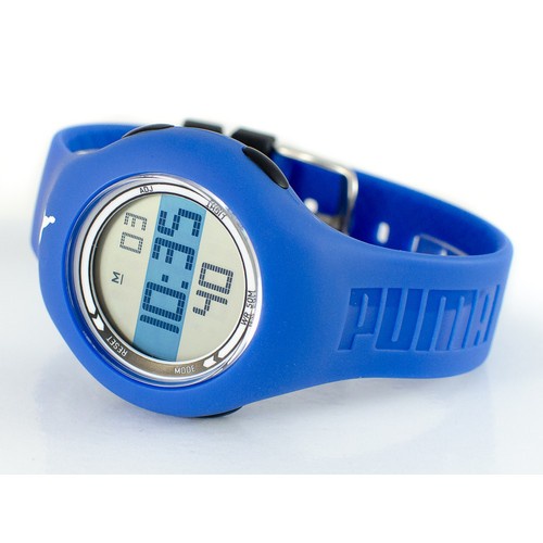 Jam Tangan Wanita PUMA PU910912018 Digital Biru Resin Original