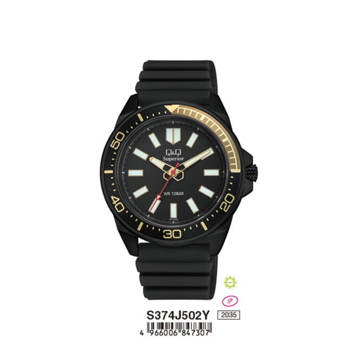 PROMO Q&Q S374 S37J SERIES QNQ QQ Q&Q JAM TANGAN ANALOG PRIA ORIGINAL DIVER TERMURAH