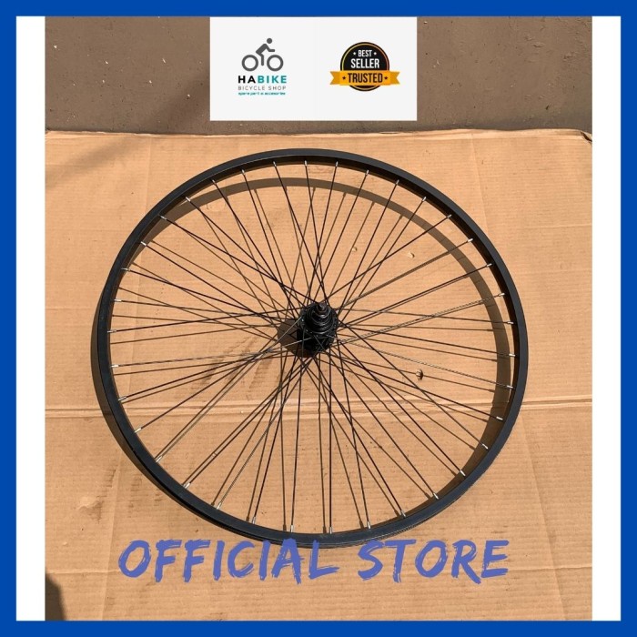 Terlaris Velg Jadi Set Sepeda/Wheelset Ukuran 26 Alloy Hitam Depan/Belakang