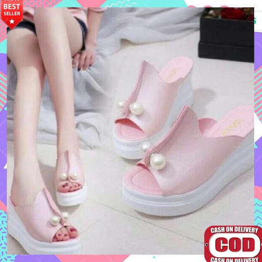 Sandal Wanita Kekinian 2023 Simple Elegan Korean Style Hak Tinggi Wisuda Perempuan Haktahu Dewasa Re