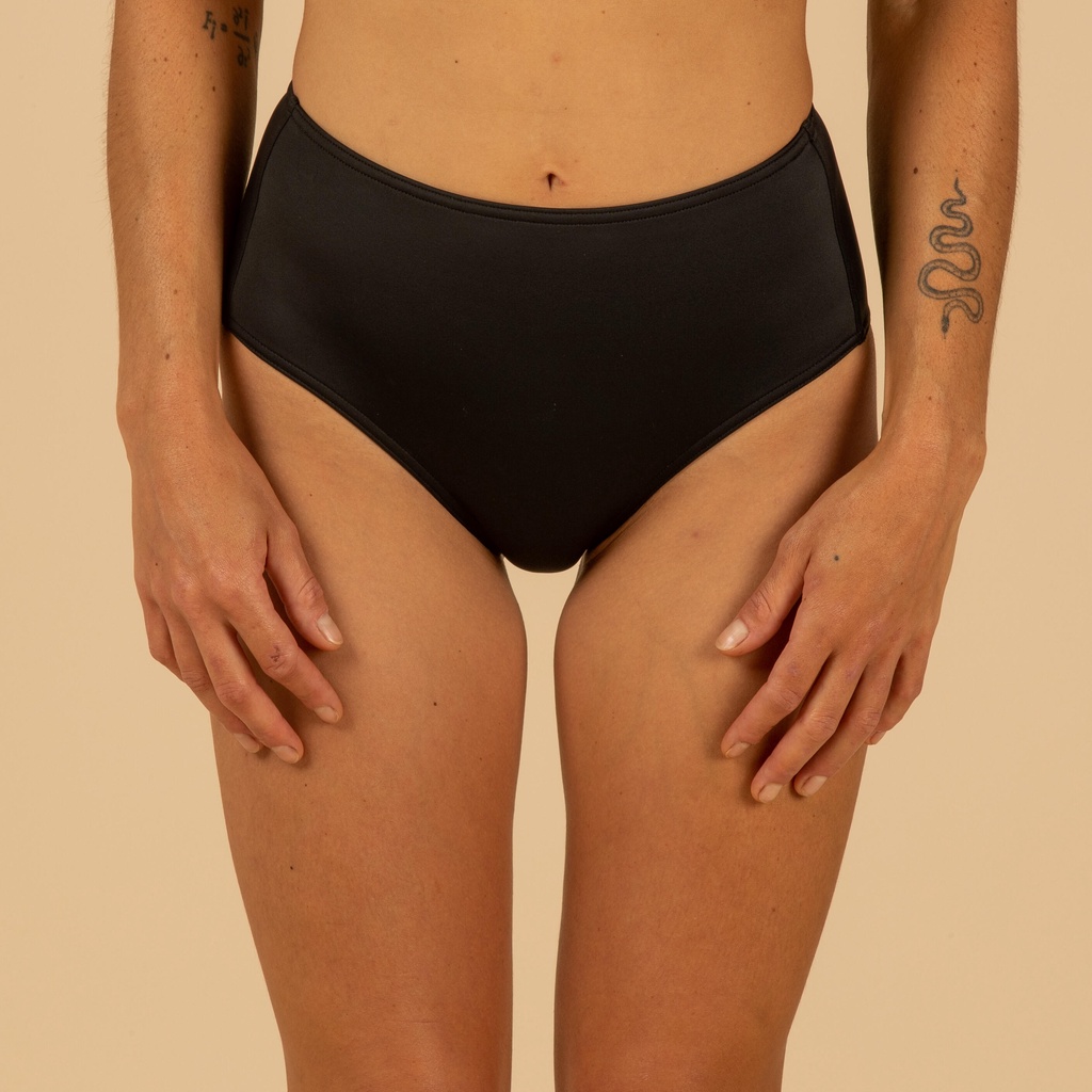 DECATHLON OLAIAN CELANA RENANG SELANCAR WANITA PINGGANG TINGGI ROMI - HITAM - 8751561