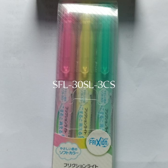 

Bestseller Pilot Frixion Light Set.3/Sfl-30Sl3C/3Cs Highlighter Frixion Set 3.(1S