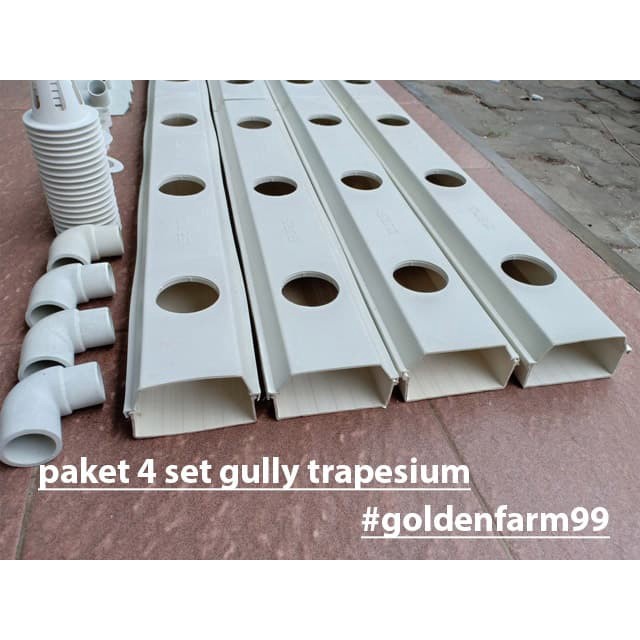 Best Seller Gully / Talang Trapesium Hidroponik Harga Terjangkau
