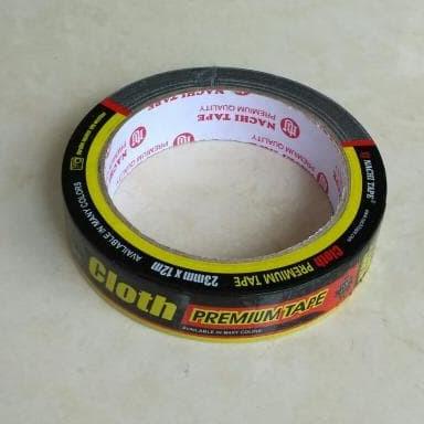 

Lakban Kain Hitam Isolasi Tape Nachi 1" x 12 Meter (23 mm x 12 Meter)