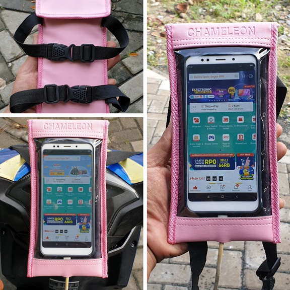 Terlaris!.. holder hp motor WATERPROOF  Holder HP STANG Motor  tas Hp MOTOR  Phone Holder Hp Motor  