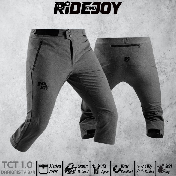 Bestseller Tct1.0 Dark Misty- Celana Sepeda Pria 3/4 Mtb Gravel Rideandjoy Gowes