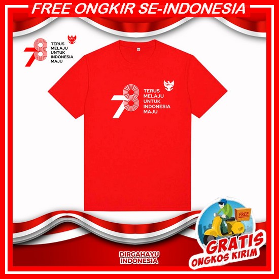 Kaos Merah Putih Kemerdekaan Indonesia || Kaos Raglan Merah Putih Hut Ri Indonesia 2023 Kaos Merah P