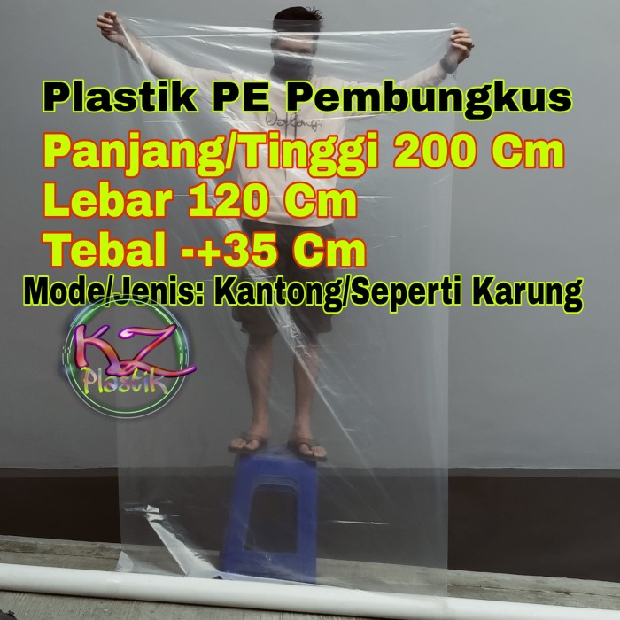 Bestseller Plastik Pe 120 X 200 Cm/ Plastik Pembungkus Kardus / Pembungkus Boneka