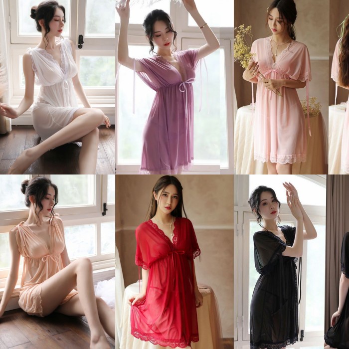Daster Seksi Wanita Tricot Import Pakaian Tidur Malam Hot Terbaru
