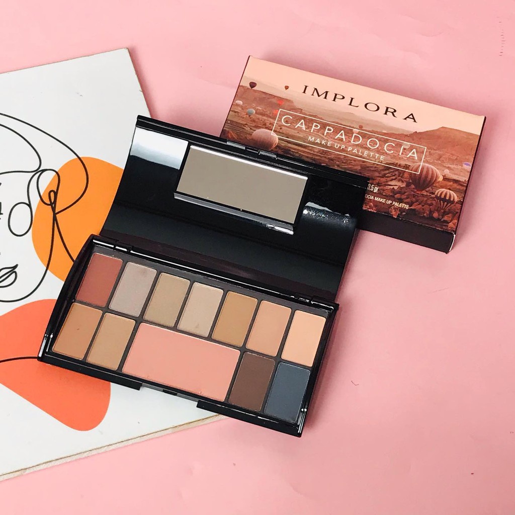 TERBARU IMPLORA Cappadocia Make Up Palette Eyeshadow Blush On Implora