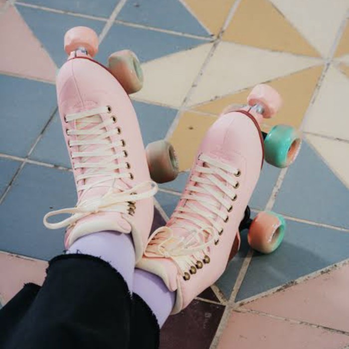 Terlaris Readystock Chaya Skates Melrose Elite Dusty Rose Roller Skate