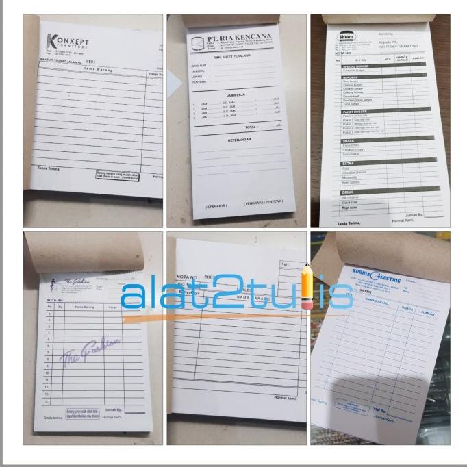 

Cetak Nota | Bon 1 Rim / Rangkap ( Custom Ncr ) 2 Ply