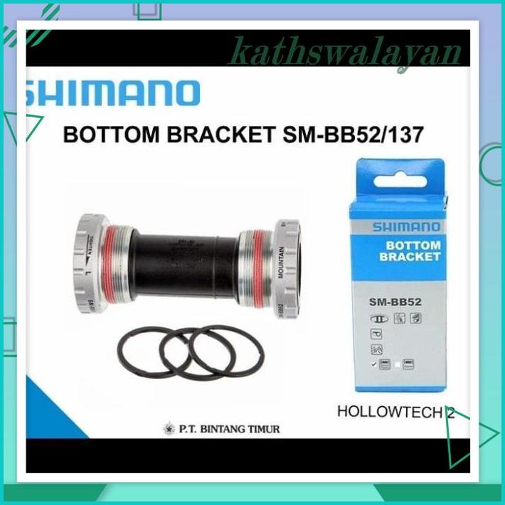BB/BOTTOM BRACKET HOLLOWTECH 2/HT2 BEARING SHIMANO SM-BB52 FREE ONGKIR !!