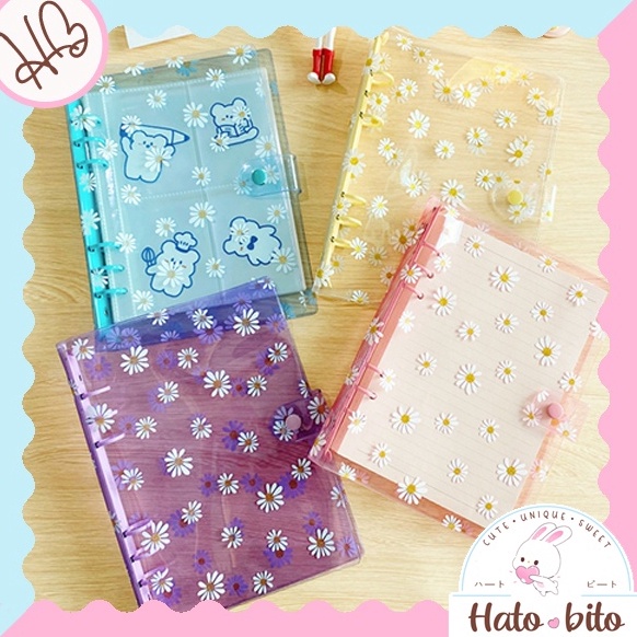 

Recomended.. Binder A5 dan A6 motif bunga daisy aesthetic lucu cute scrapbook jurnal HB1293 92