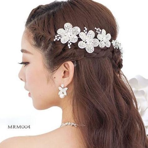 Tiara Rambut Pengantin Wanita- Aksesoris Rambut Pesta Wedding- MRM 004
