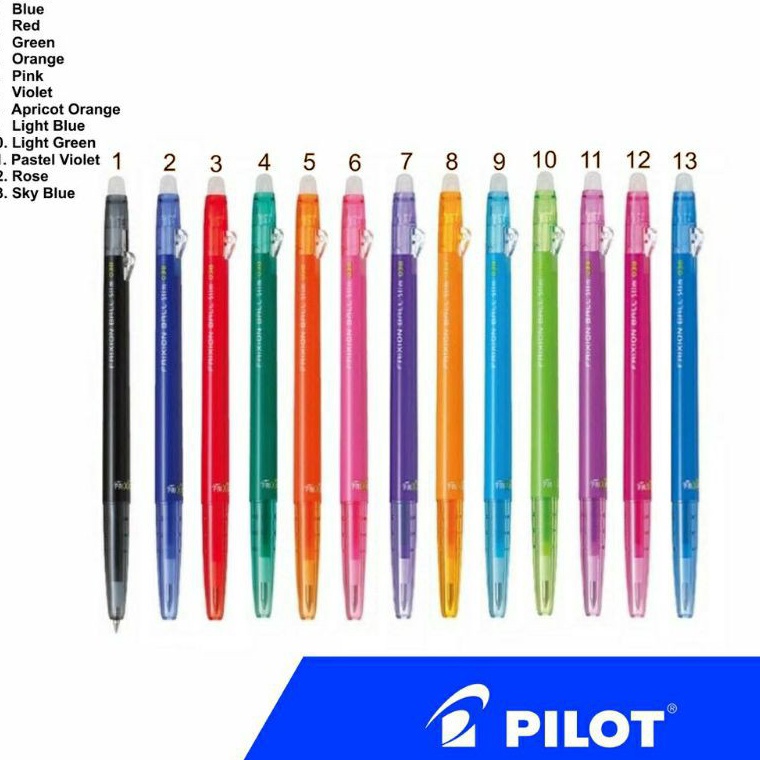 

Buruan Beli.. { 1Pcs } Pulpen Pen Pilot Frixion Slim 0.38mm bisa dihapus 04W