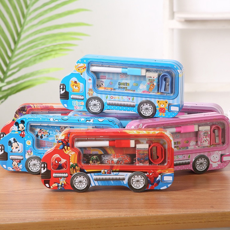 

Ready stock KOTAK PENSIL MOBIL SET STATIONERY | PENSIL CASE | TEMPAT PENSIL PBI